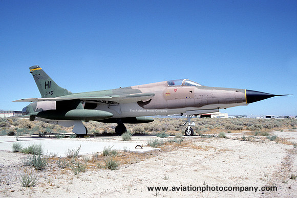 USAF Republic F-105D Thunderchief 61-0146/HI displayed at Edwards AFB (1990)
