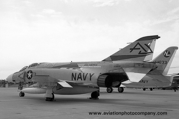 US Navy VF-74 McDonnell F-4J Phantom 153835/AJ-105 (1973)