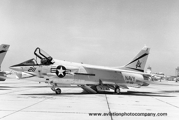 US Navy VF-302 Chance F-8K Crusader 146999/ND-211 (1974)