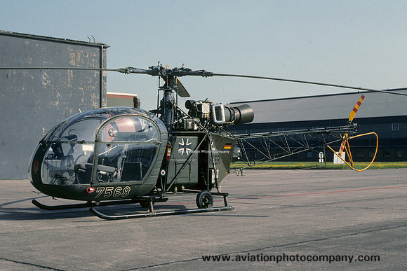 German Army HFWS Sud Alouette II 75+68 (1993)