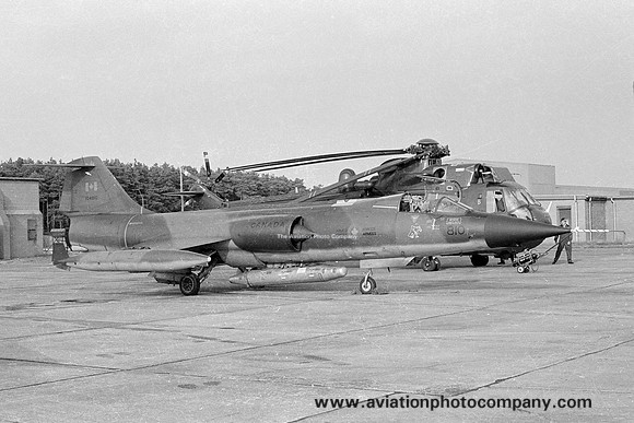 Canadian Air Force 1 CAG Canadair CF-104 Starfighter 104810 at RAF Lossiemouth (1979)