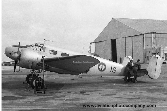 French Navy Beech UC-45J Expeditor 66416 at RAF Luqa (1969)