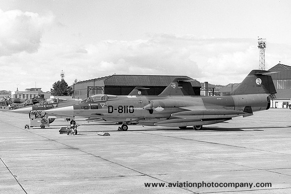 Dutch Air Force 322 Squadron Lockheed F-104G Starfighter D-8110 at RAF Leuchars (1972)