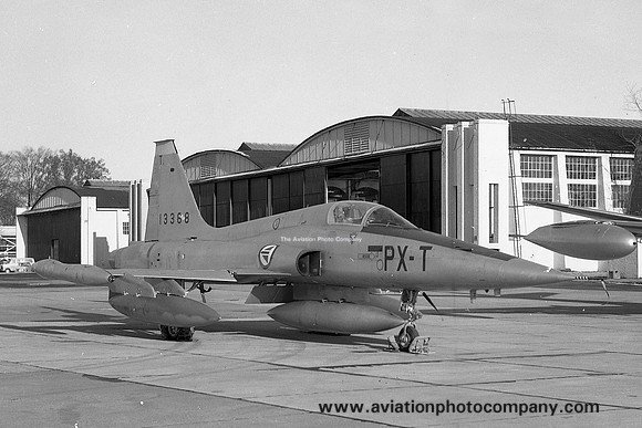 Norwegian Air Force 336 Skv Northrop F-5A Freedom Fighter 13368/PX-T at RAF Leuchars (1971)