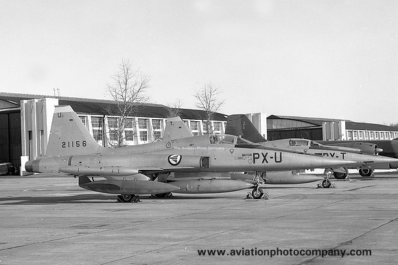 Norwegian Air Force 336 Skv Northrop F-5A Freedom Fighter 21156/PX-U at RAF Leuchars (1971)