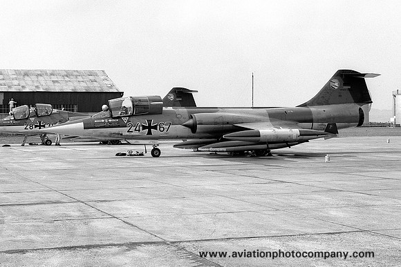 German Air Force JG74 Lockheed F-104G Starfighter 24+67 (1972)