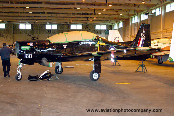 RAF Short Tucano T.1 ZF160 stored at RAF Shawbury (2007)