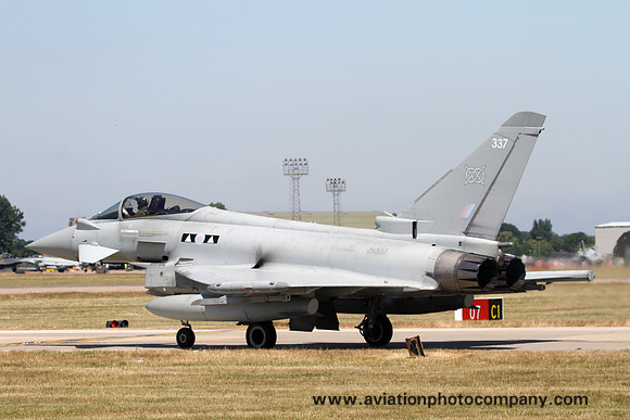 RAF 2 Squadron BAE Typhoon FGR.4 ZK337 at RAF Coningsby (2018)
