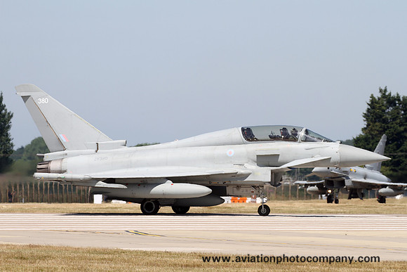 RAF BAE Typhoon T.3 ZK380 at RAF Coningsby (2018)