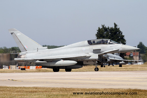 RAF BAE Typhoon T.3 ZK383 at RAF Coningsby (2018)