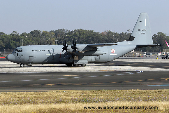 Tunisian Air Force Lockheed C-130J-30 Hercules Z21122/TS-MTL at Malta Luqa IAP (2018)