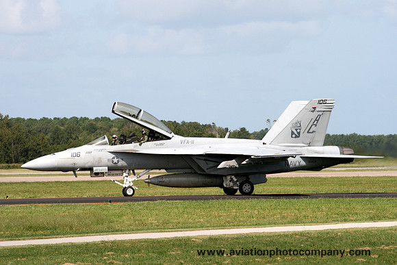 US Navy VFA-11 McDonnell Douglas F/A-18F Super Hornet 166631/AC-106 at NAS Oceana (2008)