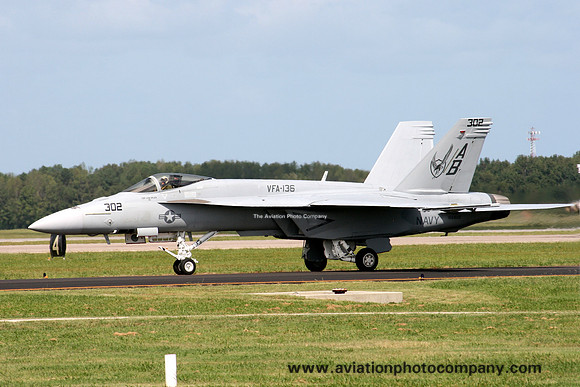 US Navy VFA-136 McDonnell Douglas F/A-18E Super Hornet 166822/AB-302 at NAS Oceana (2008)