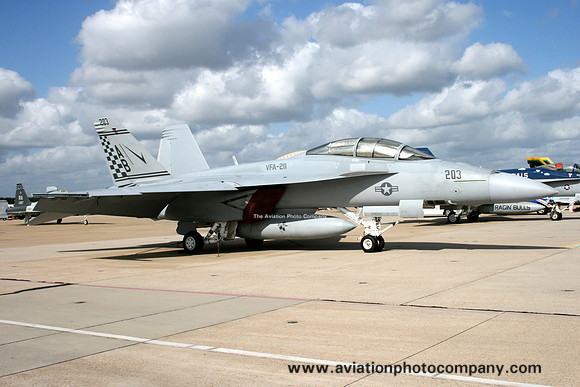 US Navy VFA-211 McDonnell Douglas F/A-18F Super Hornet 166799/AB-203 at NAS Oceana (2008)