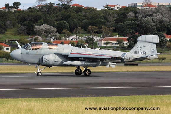 US Marines VMAQ-2 Grumman EA-6B Prowler 162394/CY-01 at Lajes AB (2018)