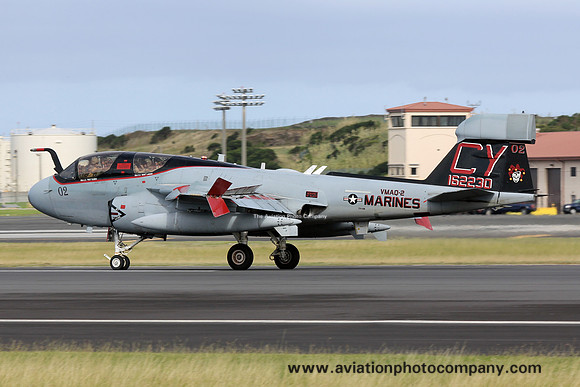 US Marines VMAQ-2 Grumman EA-6B Prowler 162230/CY-02 at Lajes AB (2018)