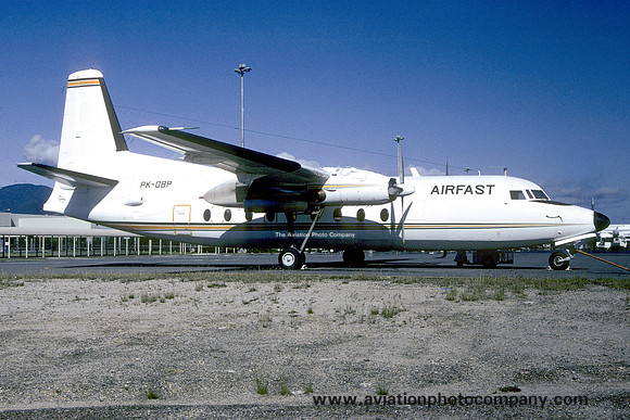 Airfast Indonesia Fokker F-27-100 Friendship PK-OBP (1987)