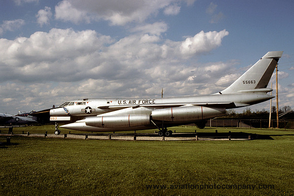 USAF Convair TB-58A Hustler 55-0663 displayed at Grissom AFB (1991)