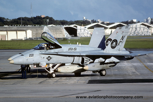 US Navy VFA-151 McDonnell Douglas F/A-18A Hornet 162888/NF-201 (1988)