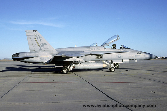 US Navy VFA-203 McDonnell Douglas F/A-18A Hornet 161948/AF-302 (1991)