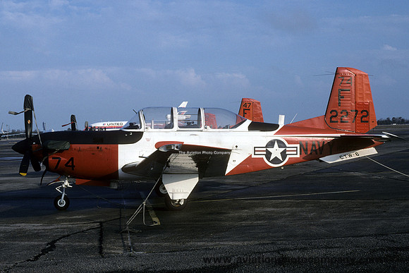 US Navy CTW-6 Beech T-34C Mentor 162272/F-74 (1991)