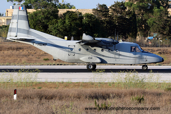 CAE Aviation CASA C.212-300M Aviocar F-HBMP at Malta Luqa IAP (2018)