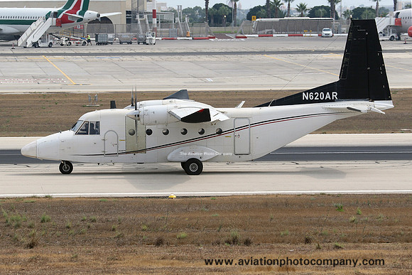 EP Aviation CASA C.212-300 Aviocar N620AR at Malta Luqa IAP (2018)