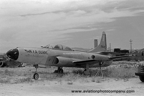 USAF Minnesota ANG Lockheed F-94C Starfire 51-5623 stored at Tucson (1968)