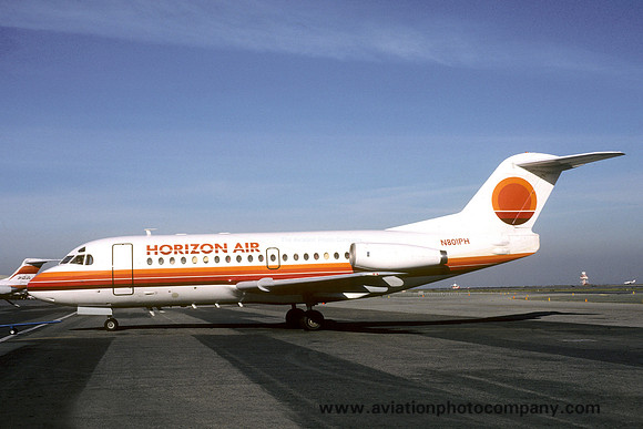 Horizon Air Fokker F-28-1000 Fellowship N801PH (1985)
