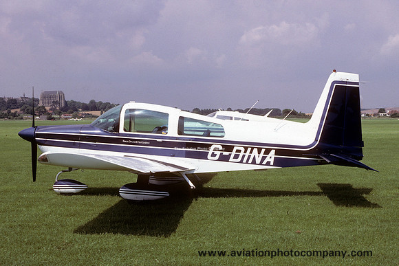 Grumman American AA-5B Tiger G-DINA at Shoreham (1987)