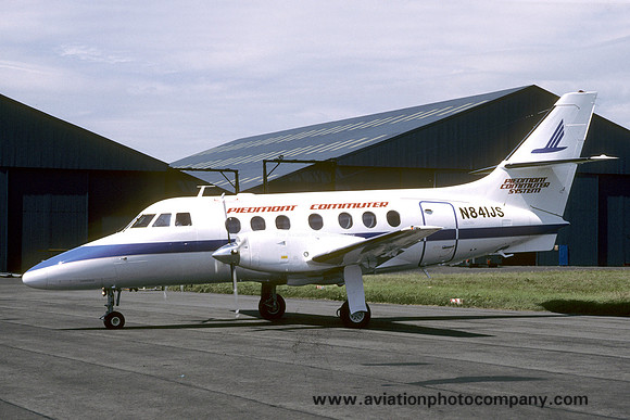 Piedmont Commuter System BAe Jetstream 31 N841JS at Prestwick (1987)