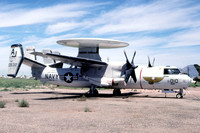 US Navy VAW-112 Grumman E-2B Hawkeye 150532/AJ-010 at MASDC Davis Monthan (1980)