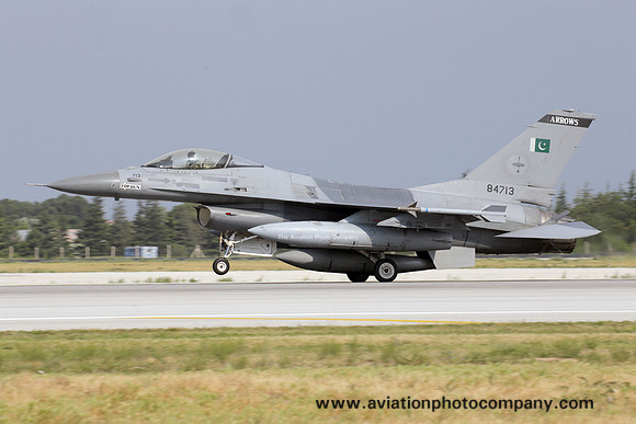 Pakistani Air Force 9 Squadron General Dynamics F-16A Fighting Falcon 84713 during Exercise Anatolian Eagle at Konya (2016)