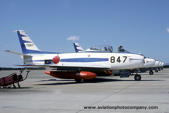 JASDF Blue Impulse North American F-86F Sabre 82-7847 (1975)
