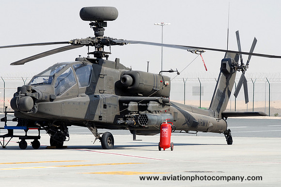 UAE Army McDonnell Douglas AH-64D 074 at the Dubai Airshow (2013)