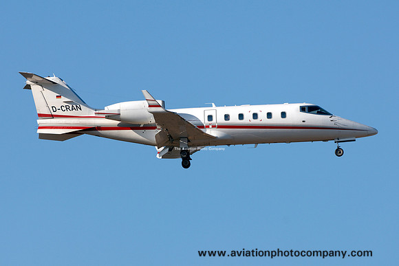 Learjet 60 D-CRAN at Frankfurt IAP (2013)