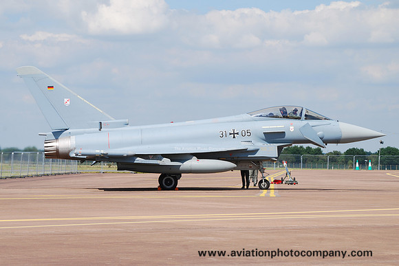 German Air Force TLG31 Eurofighter EF-2000 31+05 at RIAT Fairford (2014)