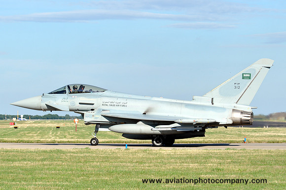 Royal Saudi Air Force 3 Squadron BAE Typhoon FGR.54 312 at RAF Coningsby (2013)