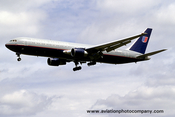 United Airlines Boeing 767-300ER N643UA at London Heathrow (1998)