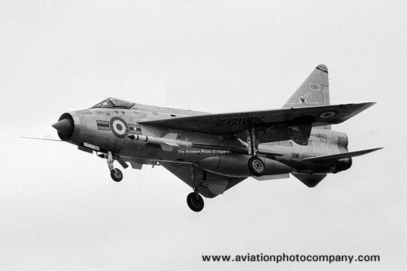RAF Wattisham TFF English Electric Lightning F.1A XM192 (1971)
