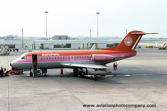 AeroPeru Fokker F-28-1000 Fellowship OB-R-1020 (1977)