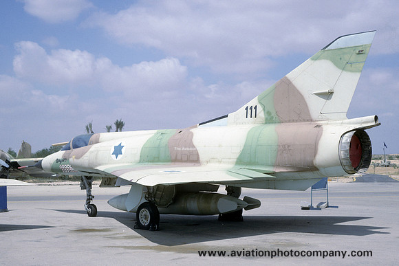 Israeli Air Force Dassault Mirage IIIC 111 displayed at Hatzerim (1994)