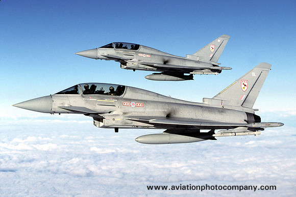 RAF 29 Squadron BAE Typhoon T.1 ZJ813/BL (2008)