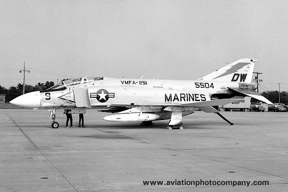 US Marines VMFA-251 McDonnell F-4J Phantom 155504/DW-9 (1974)
