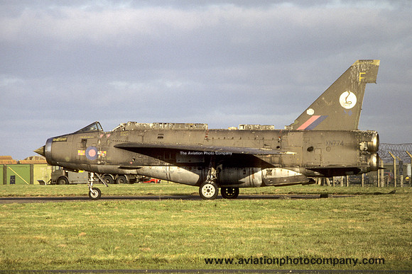 RAF English Electric Lightning F.2A XN774/F stored at RAF Coningsby (1987)