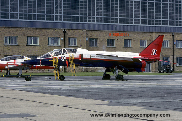 Empire Test Pilots' School Sepecat Jaguar T.2 XX145 at Boscombe Down (1988)