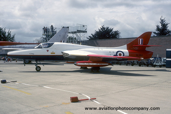 Empire Test Pilots' School Hawker Hunter T.7 XL564 at Boscombe Down (1988)
