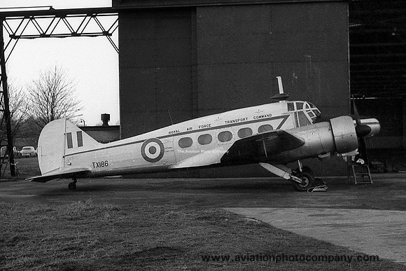 RAF Transport Command Avro Anson C.19 TX186 (1966)
