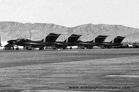RAF 33 Squadron Gloster Javelin FAW.7 lineup at RAF Khormaksar