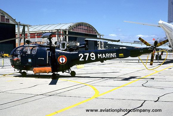 French Navy 23S Sud Alouette III 279 (1980)